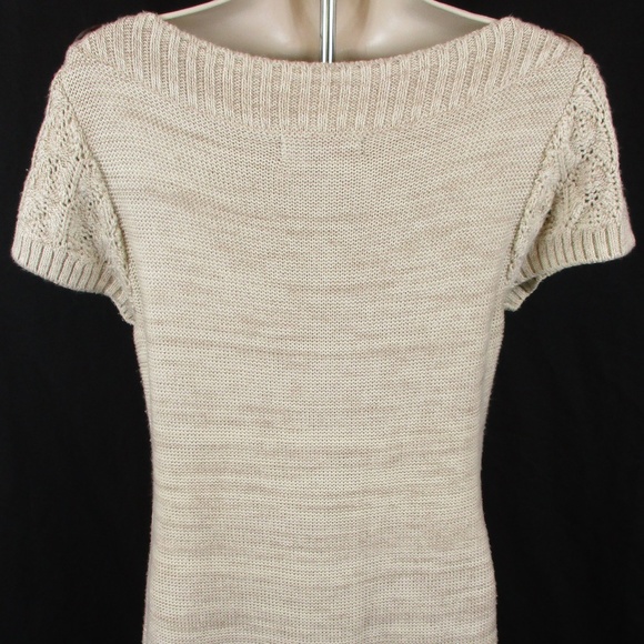 SOLD - HeartSoul Knitted Oatmeal Sweater Dress - Picture 3 of 4